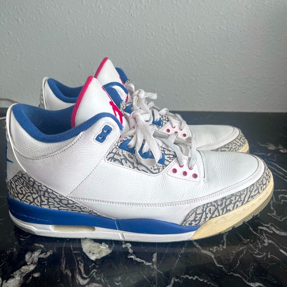 Nike Air Jordan 3 True Blue 2016 Size 15 Hardly Worn in Great Condition - Picture 2 of 6